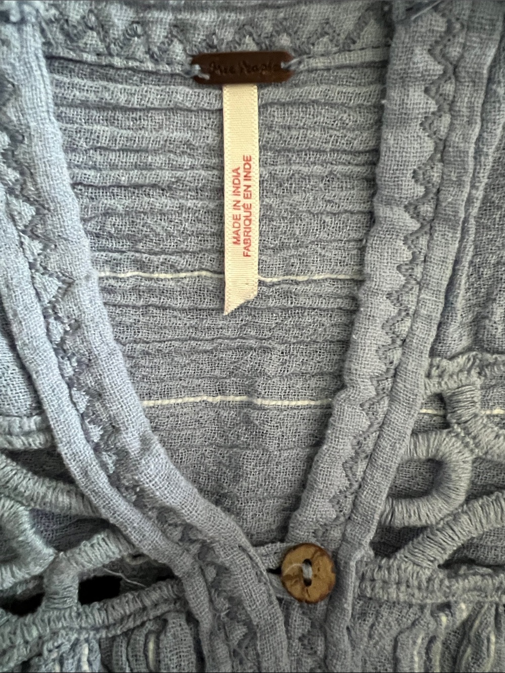 FREE PEOPLE Cedar Lace Pullover Top - Picture 4 of 6